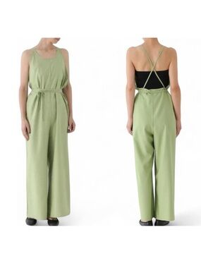 NWT Baserange Otay Jumpsuit Silk Wool Isi Mint green new XS
